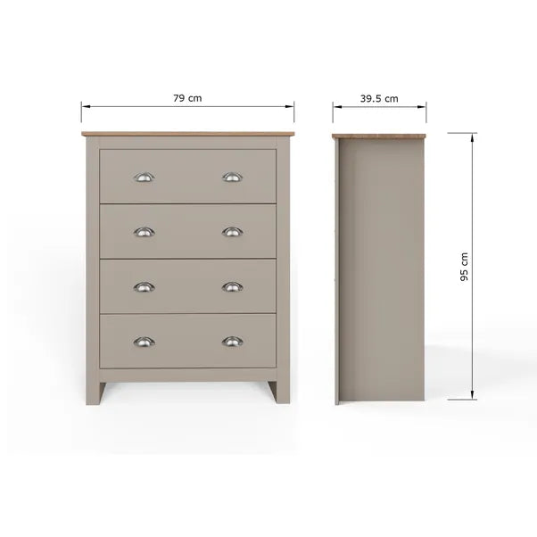 Lancaster 4 Piece Bedroom Furniture Set