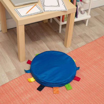 Carry Cushion With Touch Tags Blue