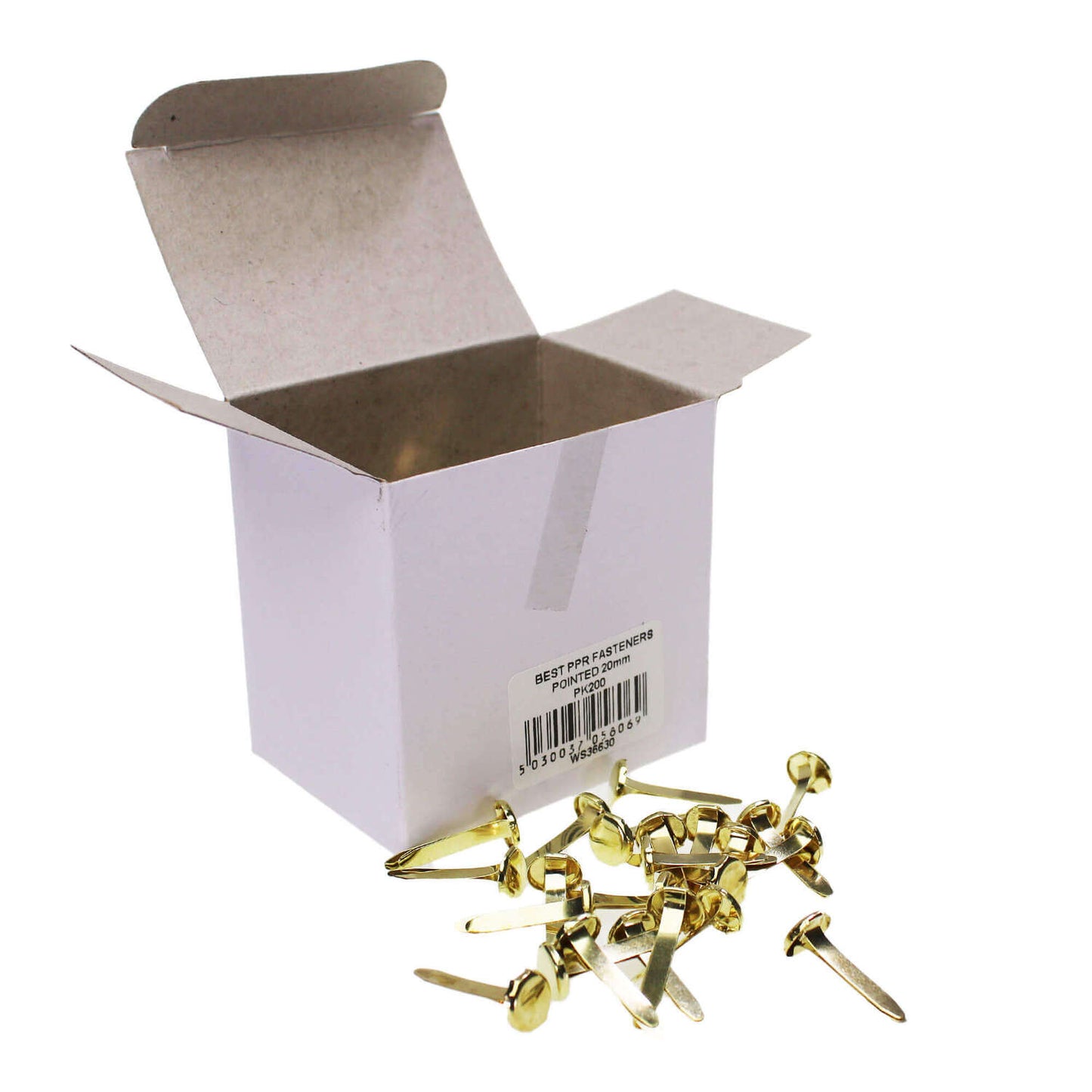 Paper Fasteners Brass 200 Pack