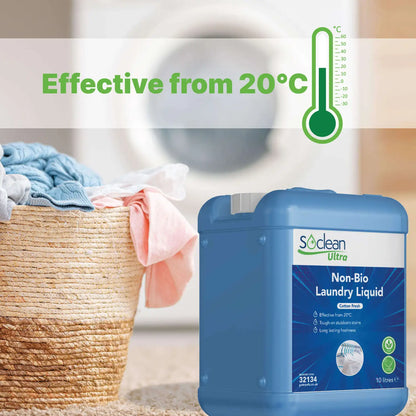 Soclean Ultra Non Bio Laundry Liquid 10 Litre