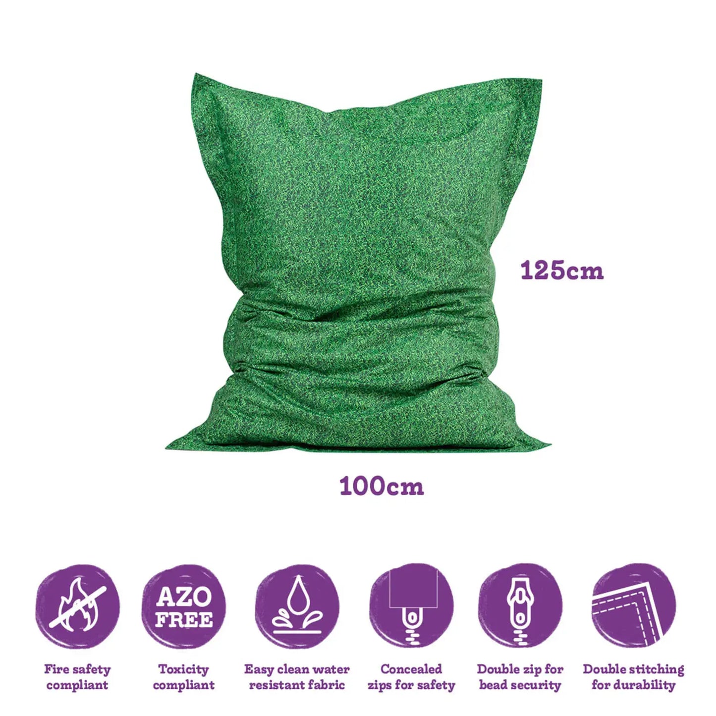 Floor Cushion Green Grass