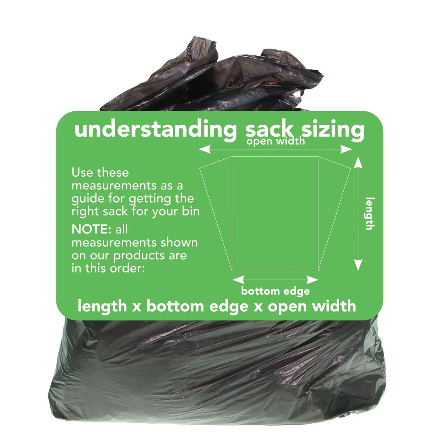 Soclean Black Bin Bags Extra Strong 200 Pack