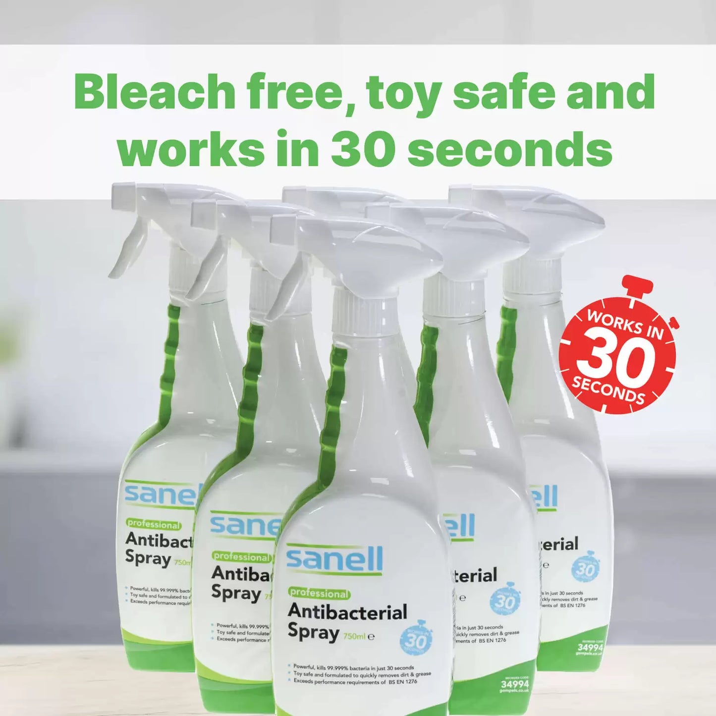 Sanell Antibacterial Spray 750ml 6 Pack