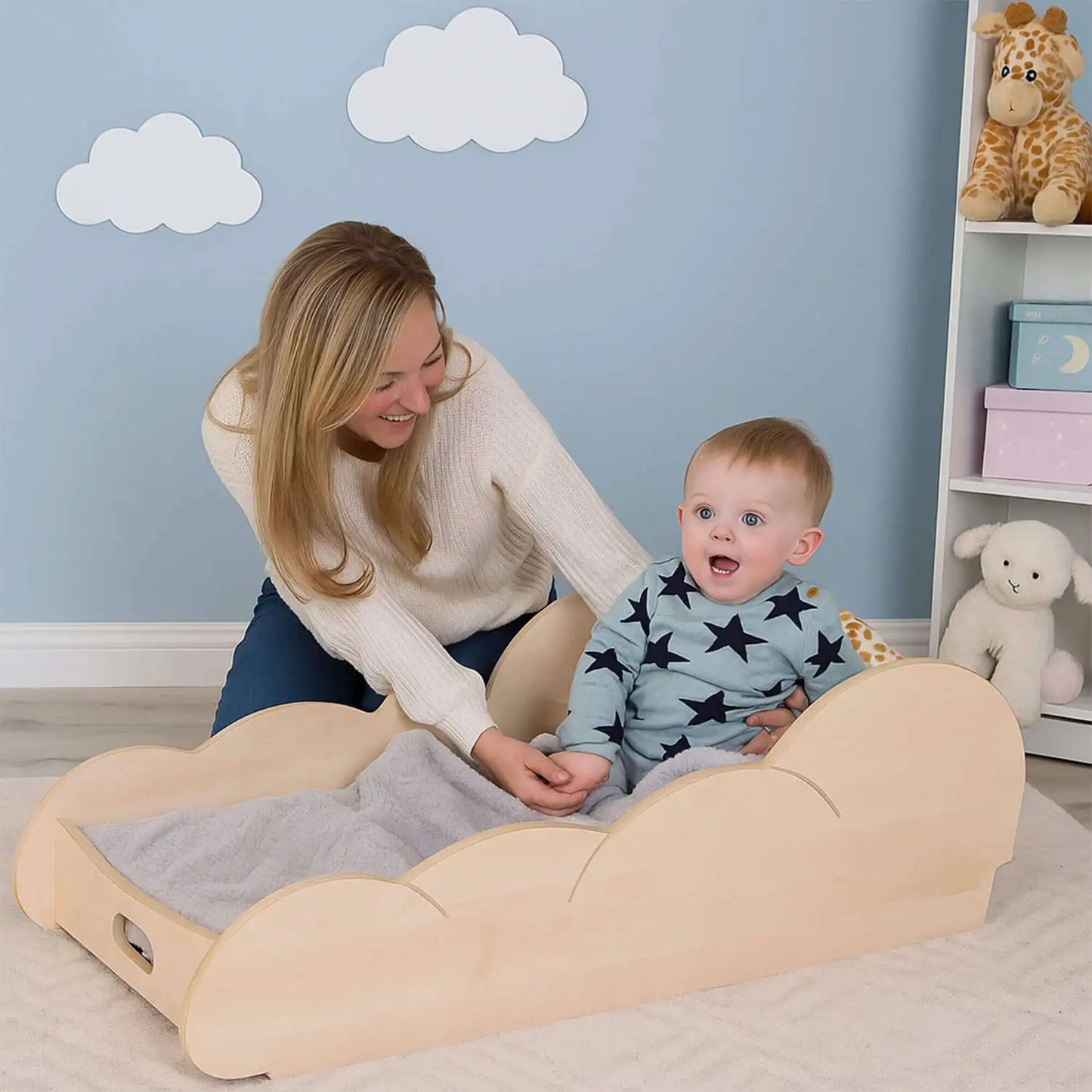 Dream Cloud Stackable Baby Nest Bed Maple