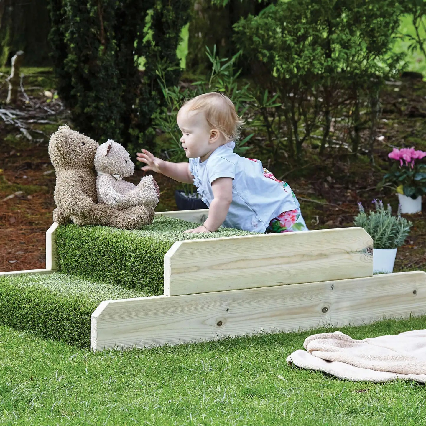 Wooden Outdoor Step and Crawl for Under Age 2 (36192) (DR068)