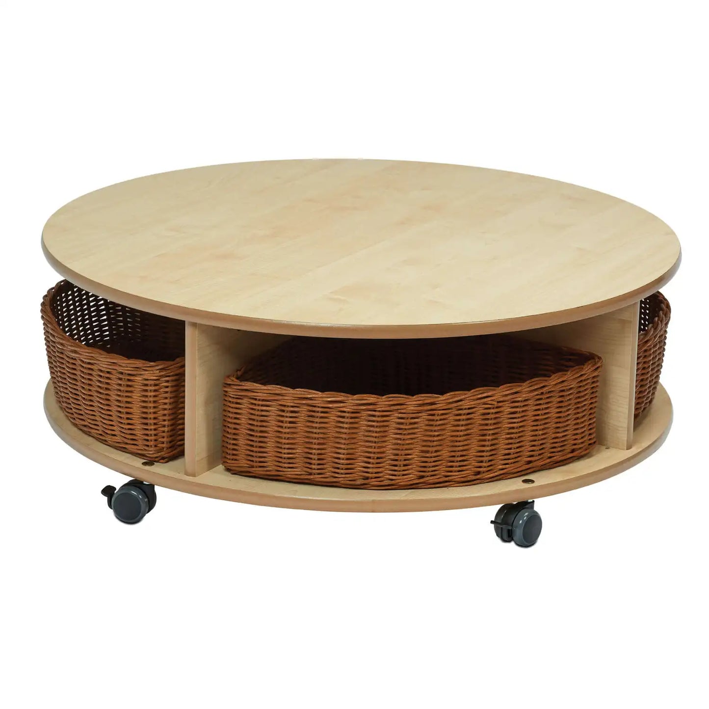 Single Tier Mobile Circular Unit With 4 Baskets (36341) (PT129)