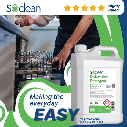Soclean Dishwasher Detergent 5 Litre 2 Pack