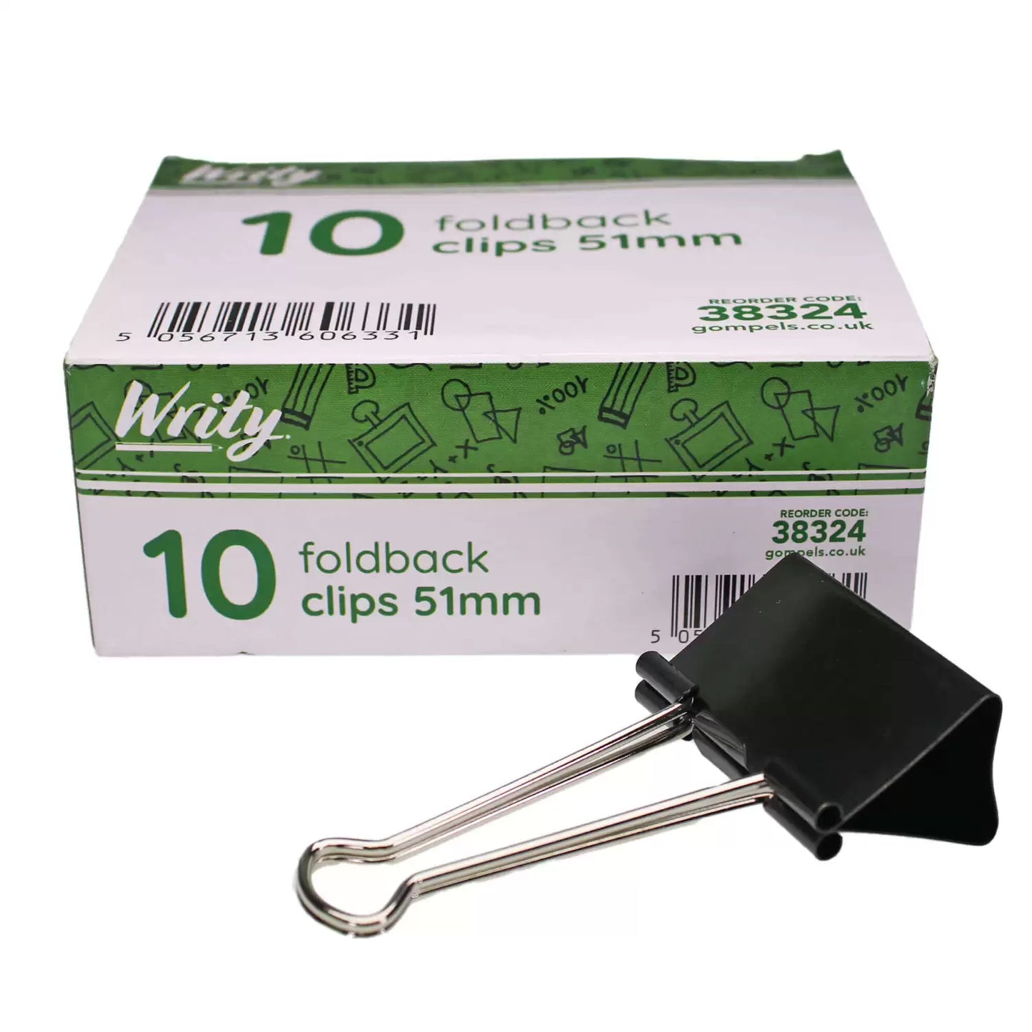 Writy Foldback Clips 10 Pack