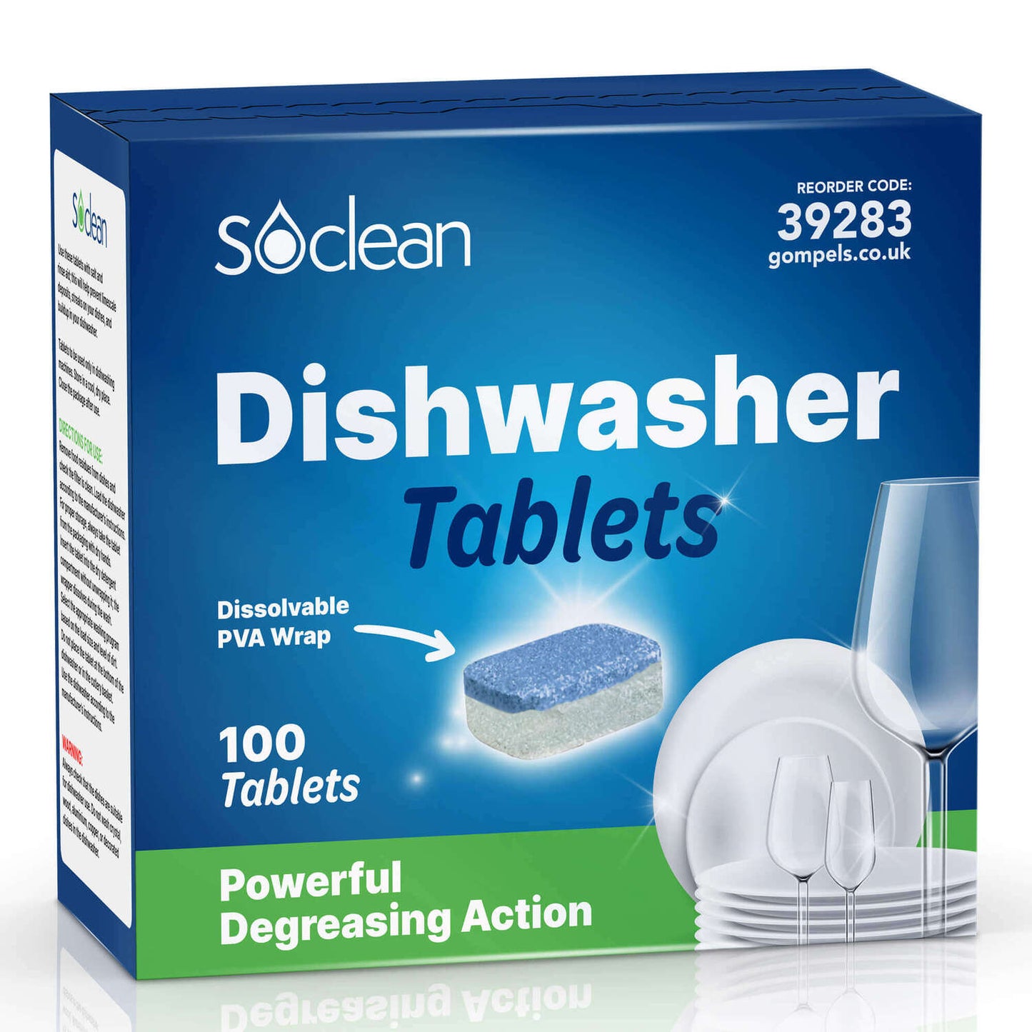 Soclean Dishwasher Tablets Lemon 100 Pack