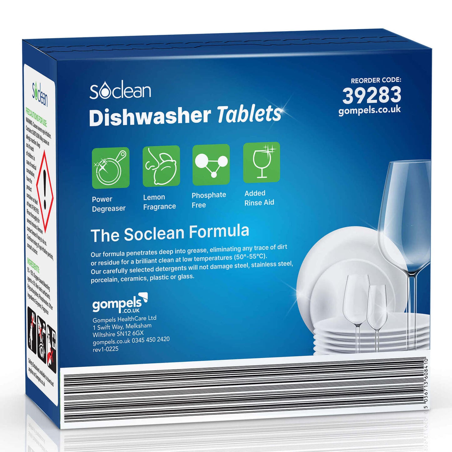 Soclean Dishwasher Tablets Lemon 100 Pack