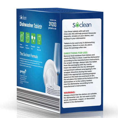 Soclean Dishwasher Tablets Lemon 100 Pack
