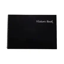 Visitor Record Book Black