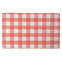 Placemats 23 x 37cm Red Gingham 250pk