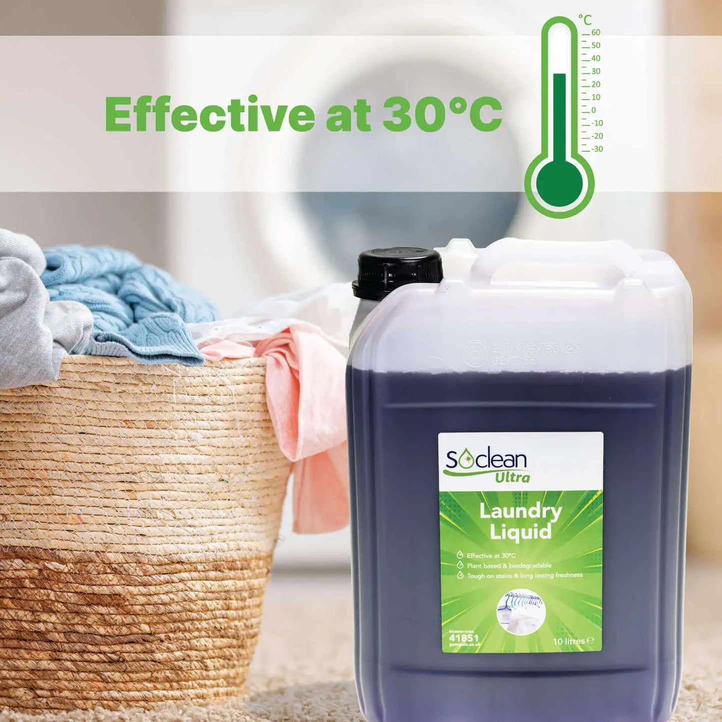 Soclean Ultra Laundry Liquid Detergent 10 Litre
