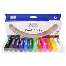 Assorted Paint Sticks Bright 12 Pack