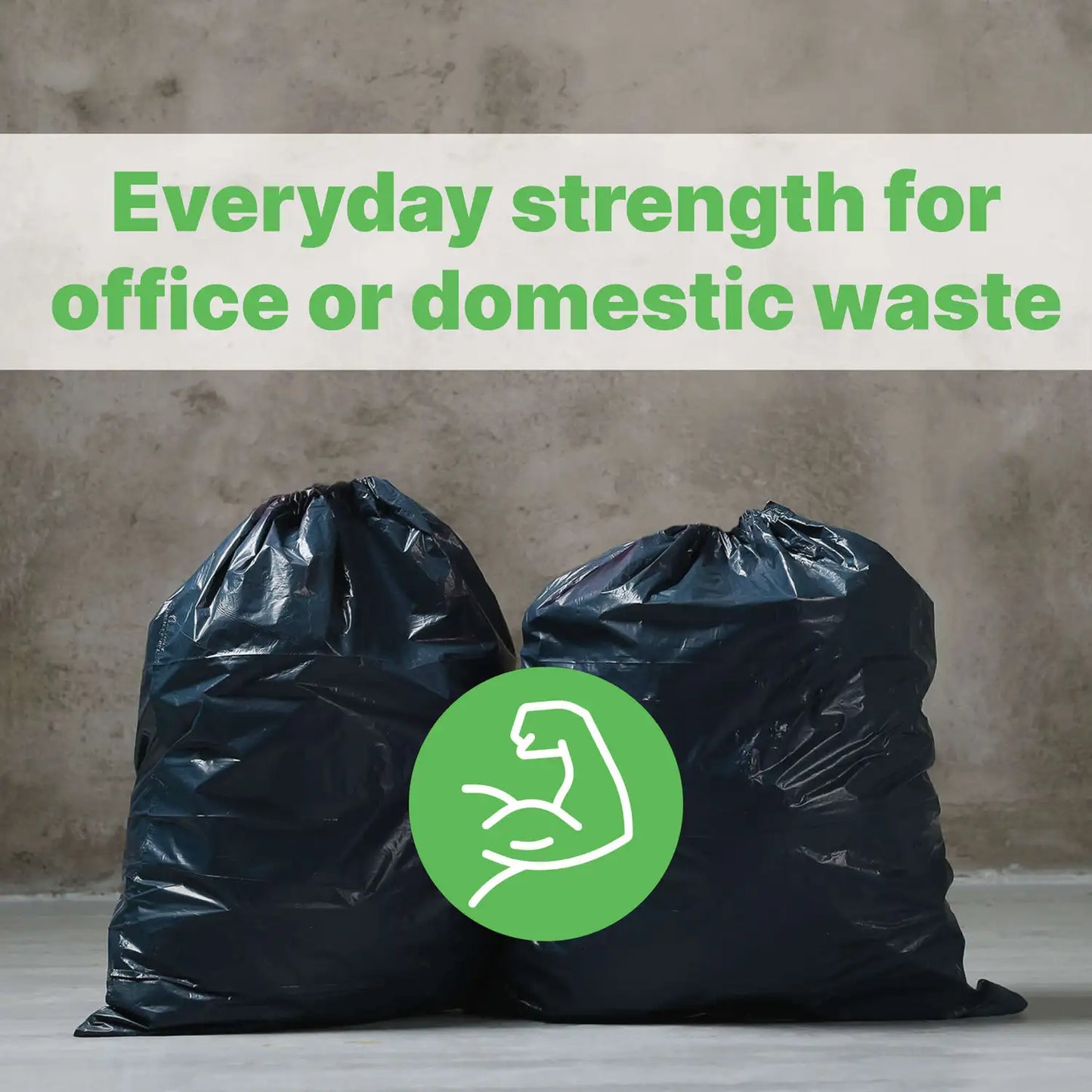 Soclean Black Bin Bags Everyday Strength 200 Pack