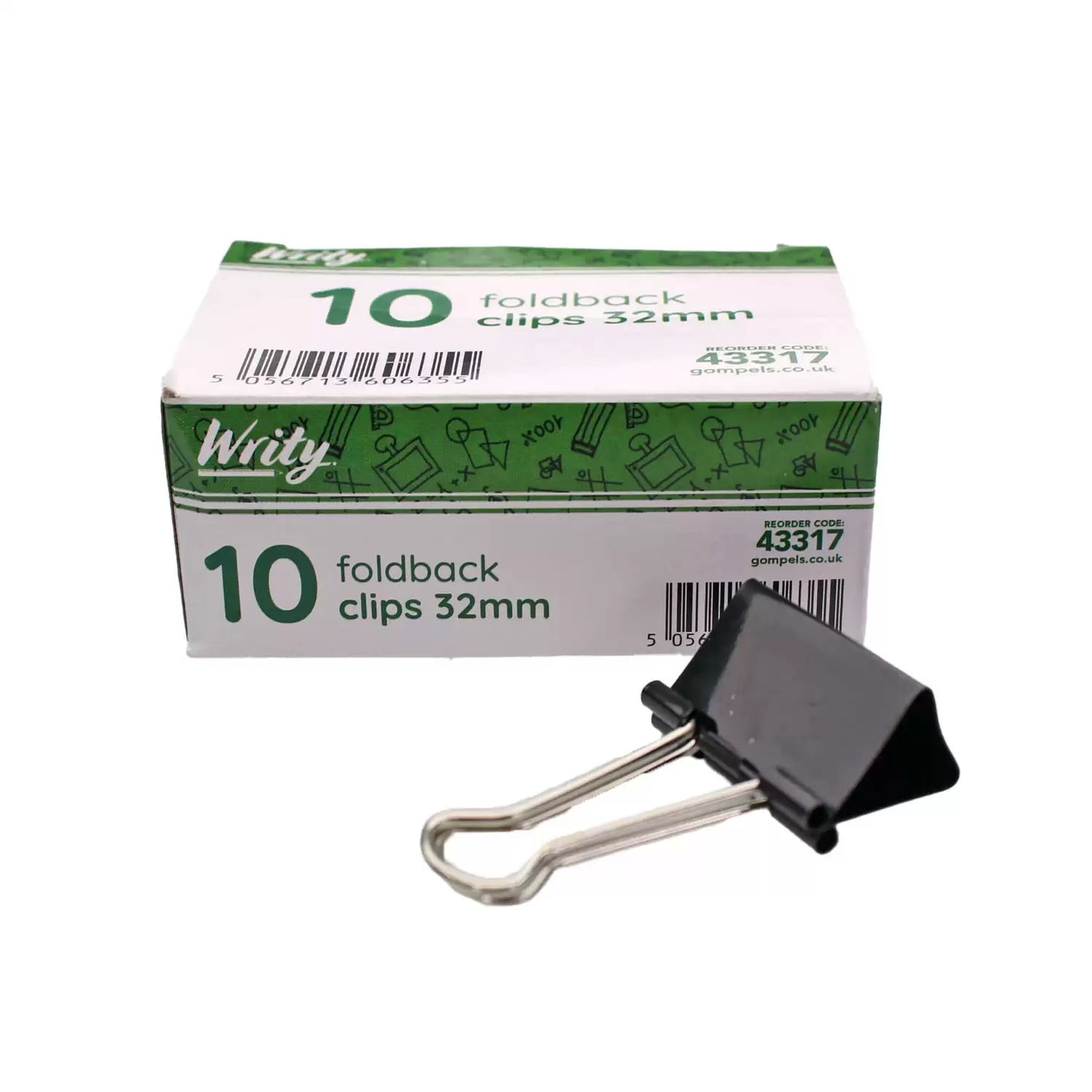 Writy Foldback Clips 10 Pack