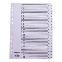 A4 Subject Dividers 1-20