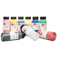 Acrylic Paint Assorted 500ml 10 Pack