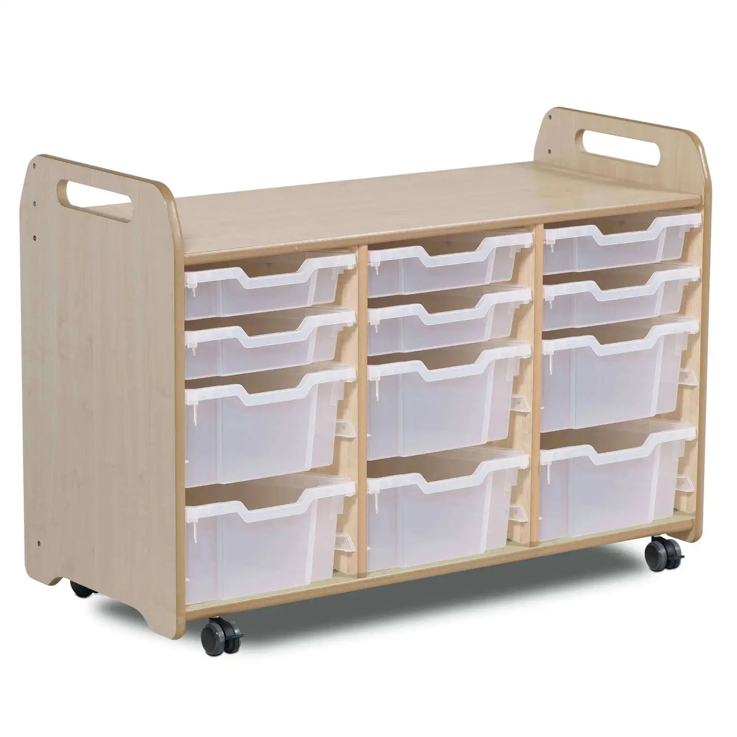 Tray Storage 3 Column H730mm With 6 Shallow and 6 Deep Trays (45405) (PT650)