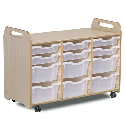 Tray Storage 3 Column H730mm With 6 Shallow and 6 Deep Trays (45405) (PT650)
