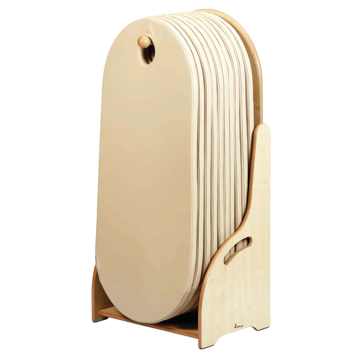 Freestanding Sleep Mat Unit With 10 Cream Mats (46437) (PT924)