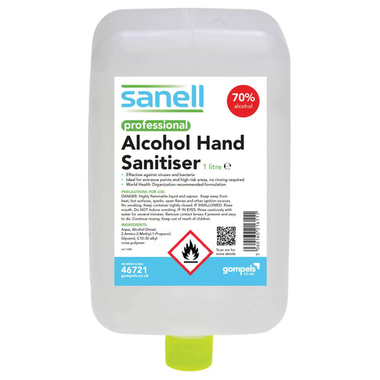 Sanell Alcohol Hand Gel 1000ml Cartridge 3 Pack