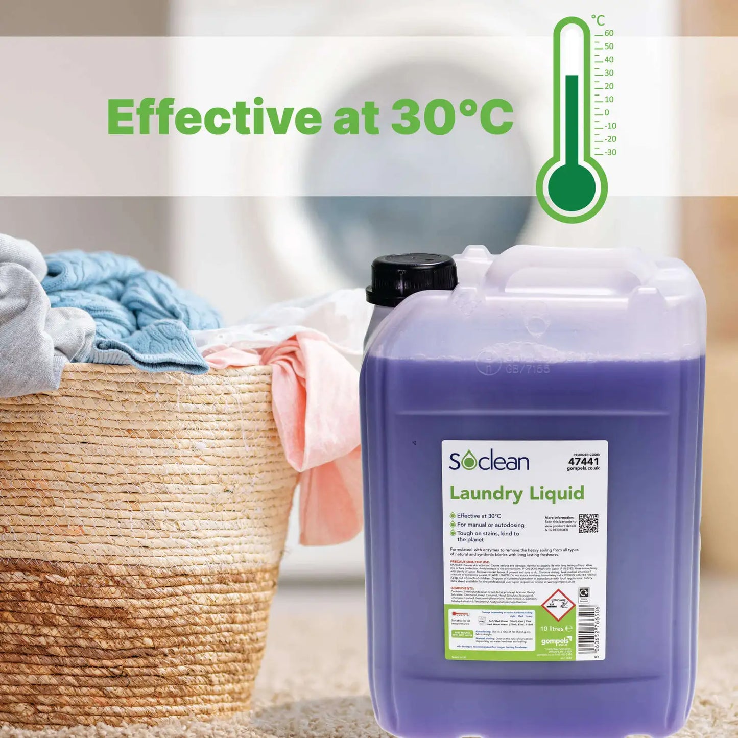 Soclean Laundry Liquid Detergent 10 Litre