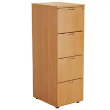 Filing Cabinet With 4 Drawers Beech 464 x 600 x 1365mm