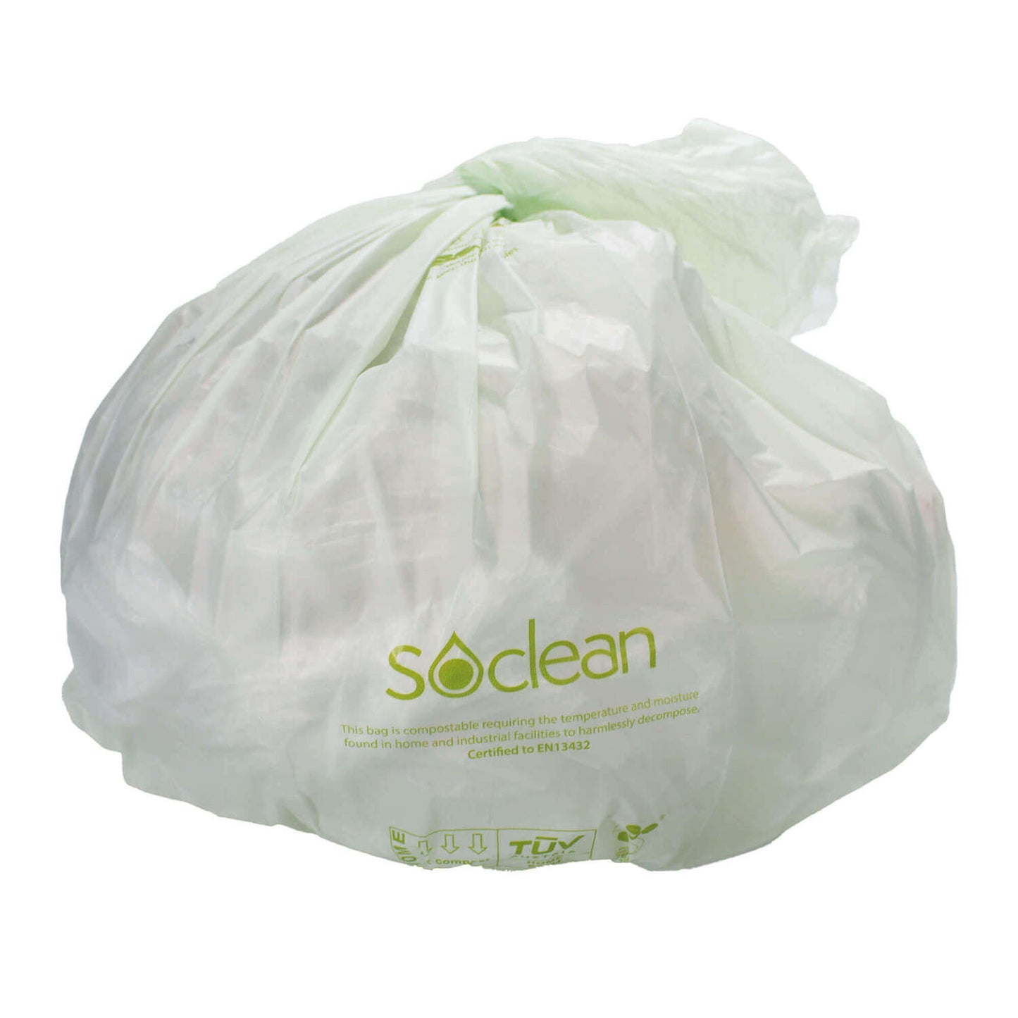 Soclean Compostable Bin Bags 40l Roll 25
