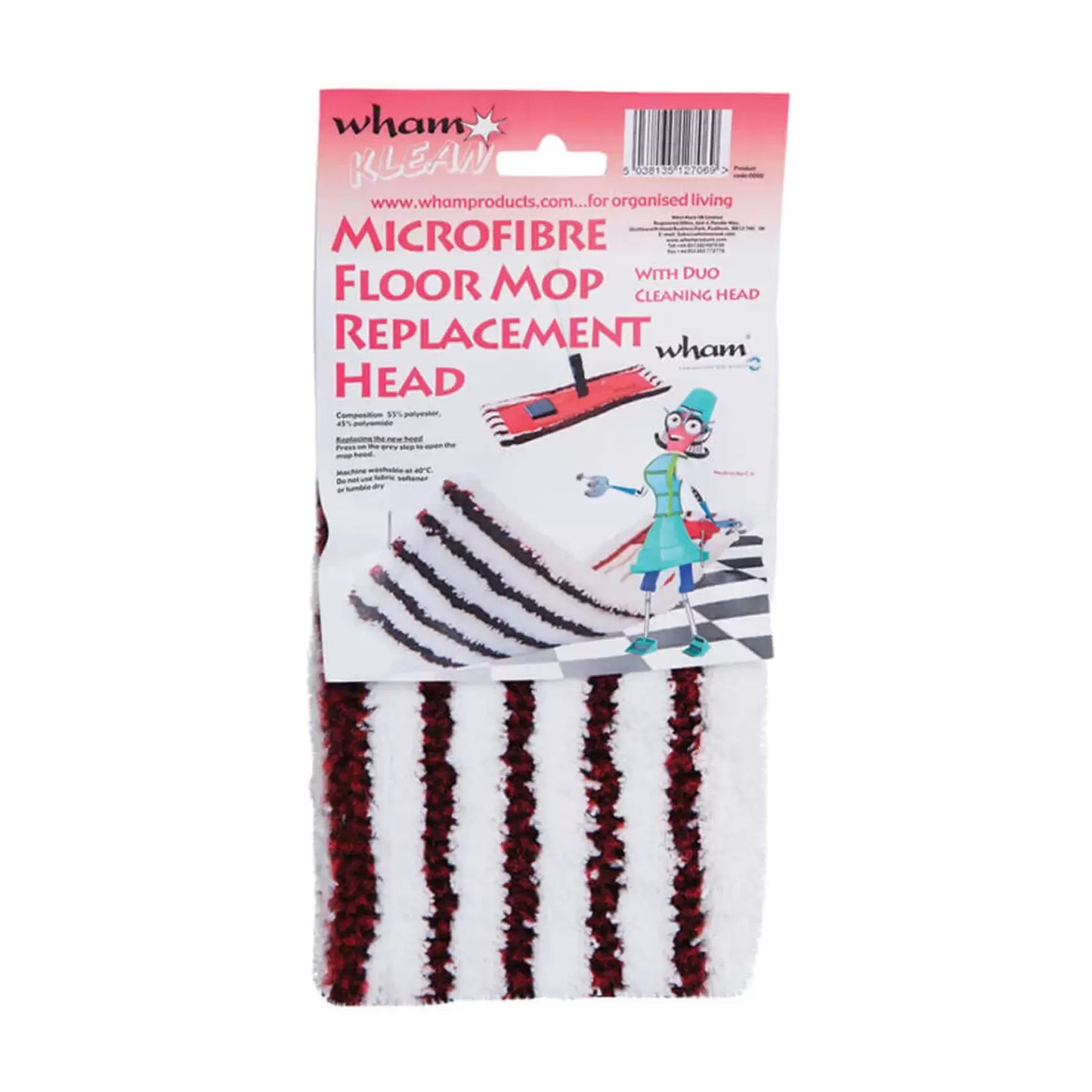 Microfibre Flat Mop Head Refill