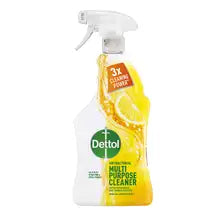 Dettol Disinfectant Cleaner Spray Lemon 1 Litre 6 Pack
