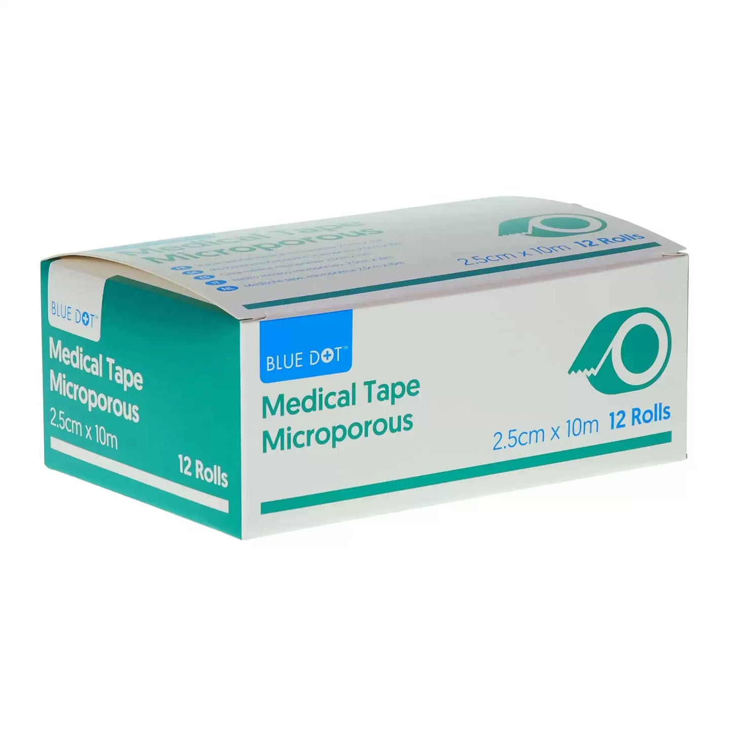 Microporous Tape 2.5cm x 10m 12 Pack