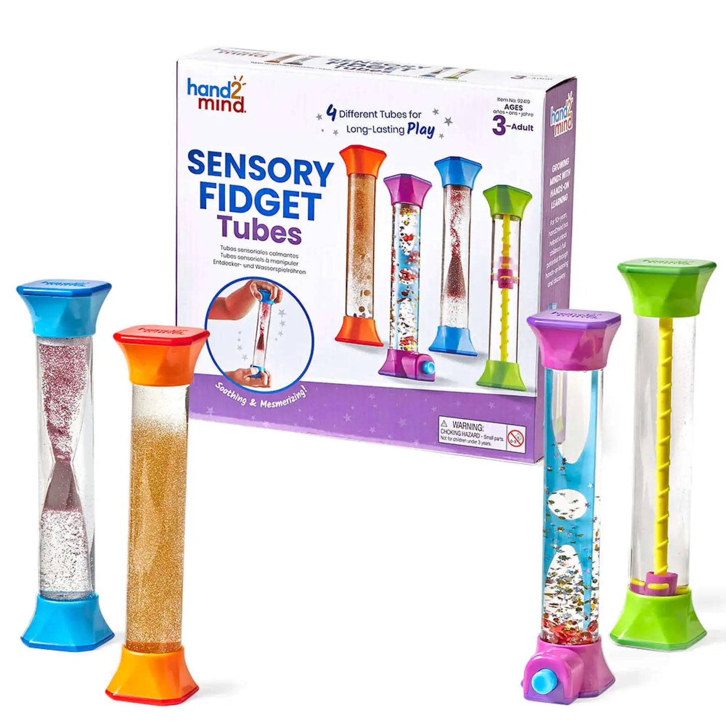 Sensory Fidget Tubes 4 Pack