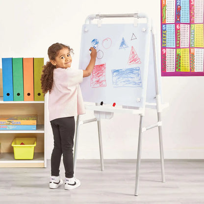 2 Sided Easel With Dry Wipe Boards
