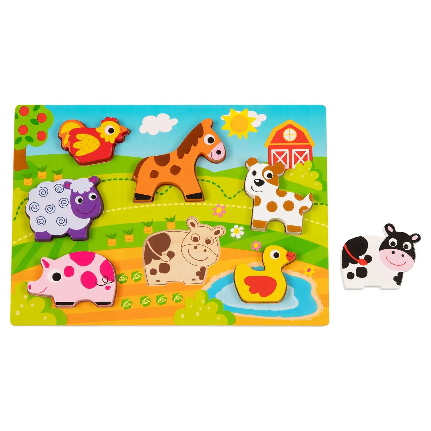 Olly and Oby Chunky Farm Animal Puzzle
