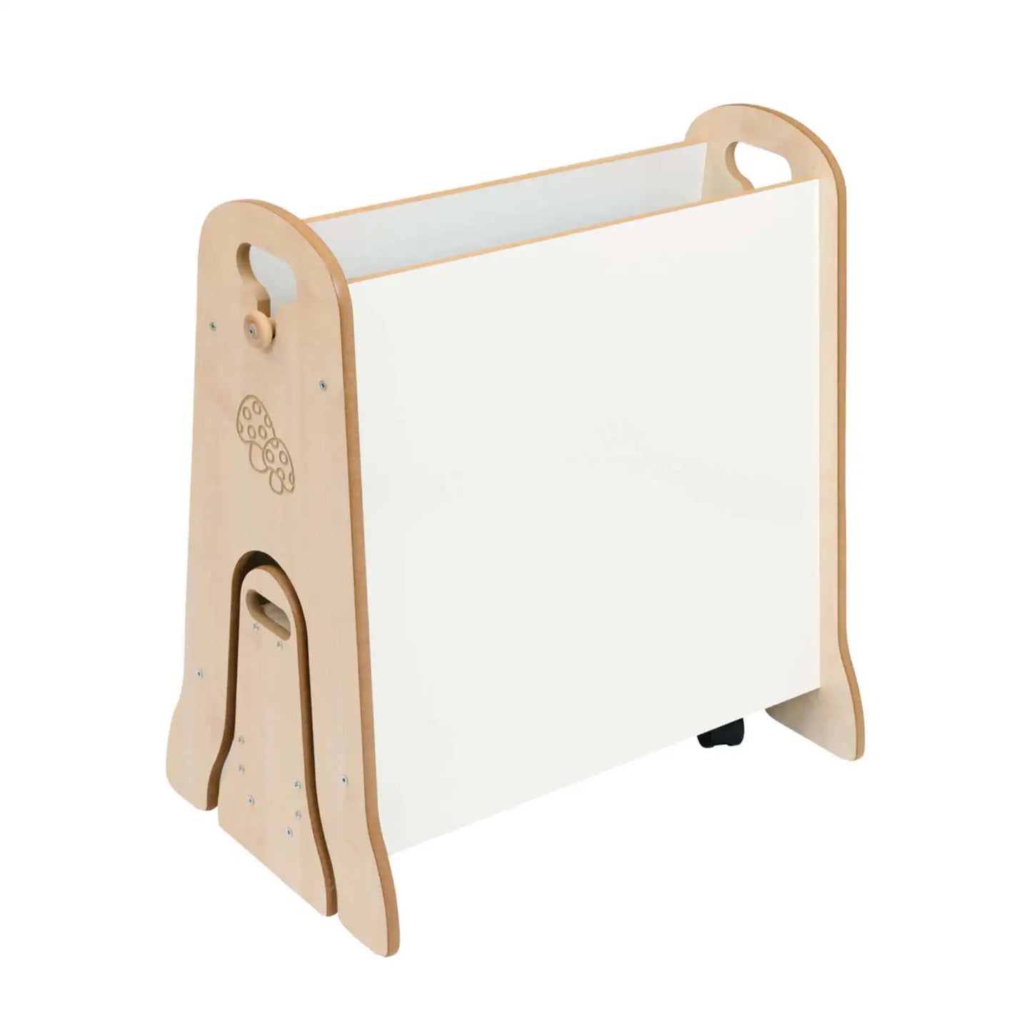 Mini Easel With Storage Trolley Maple