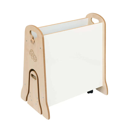 Mini Easel With Storage Trolley Maple