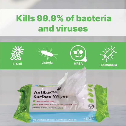 Sanell Plastic Free Antibacterial Wipes 60 Pack