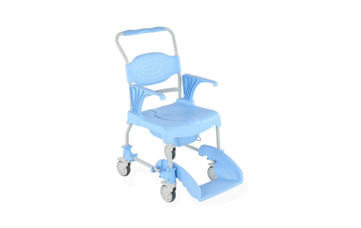 Alerta Aqua Shower Commode Chair 4 Braked Castors