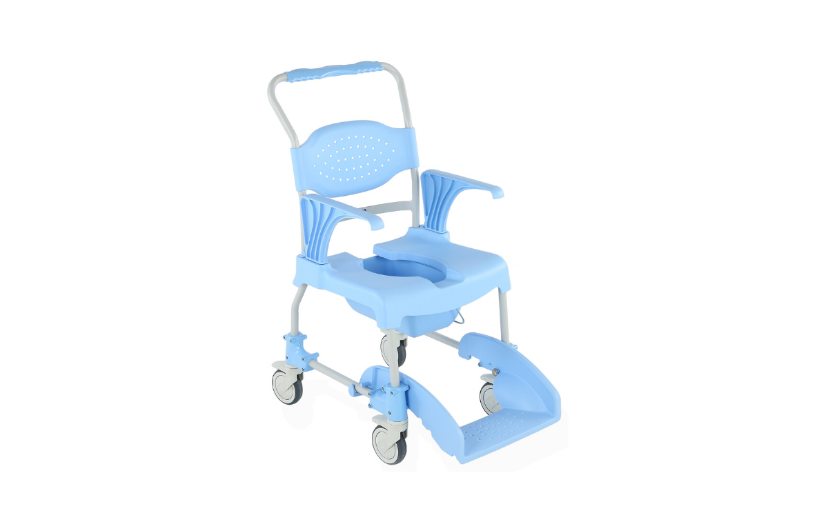 Alerta Aqua Shower Commode Chair 4 Braked Castors