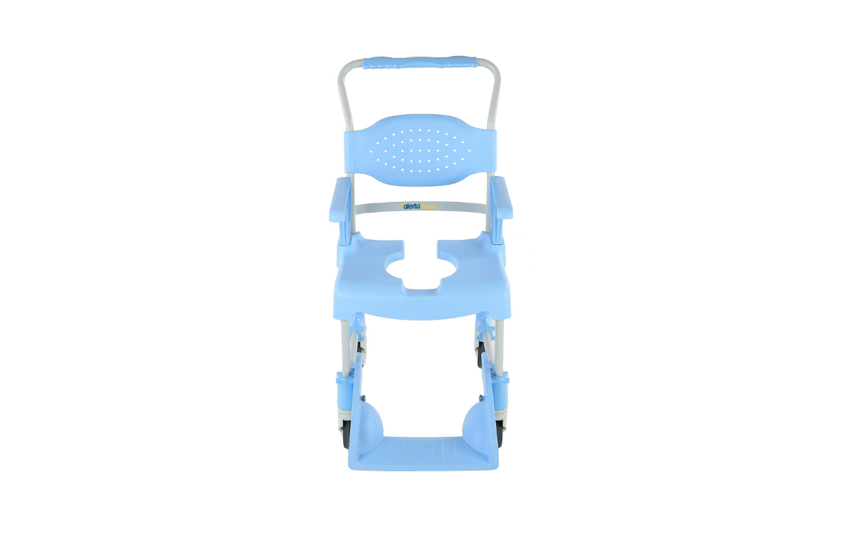 Alerta Aqua Shower Commode Chair 4 Braked Castors
