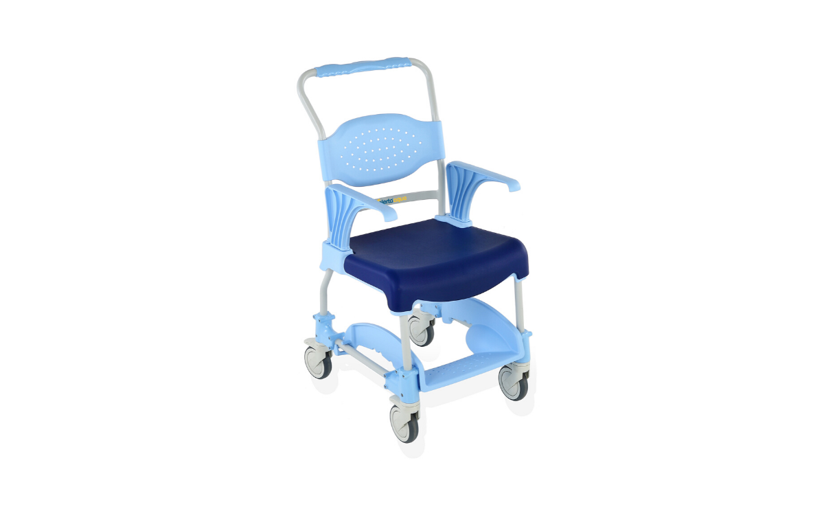 Alerta Aqua Shower Commode Chair 4 Braked Castors