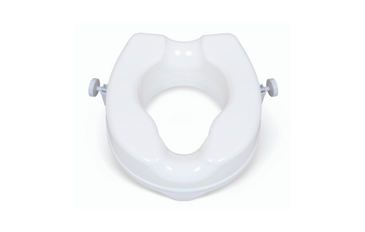 Alerta Raised Plastic Toilet Seat, 4 Inches