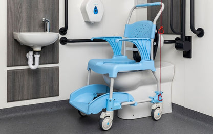 Alerta Aqua Shower Commode Chair 4 Braked Castors