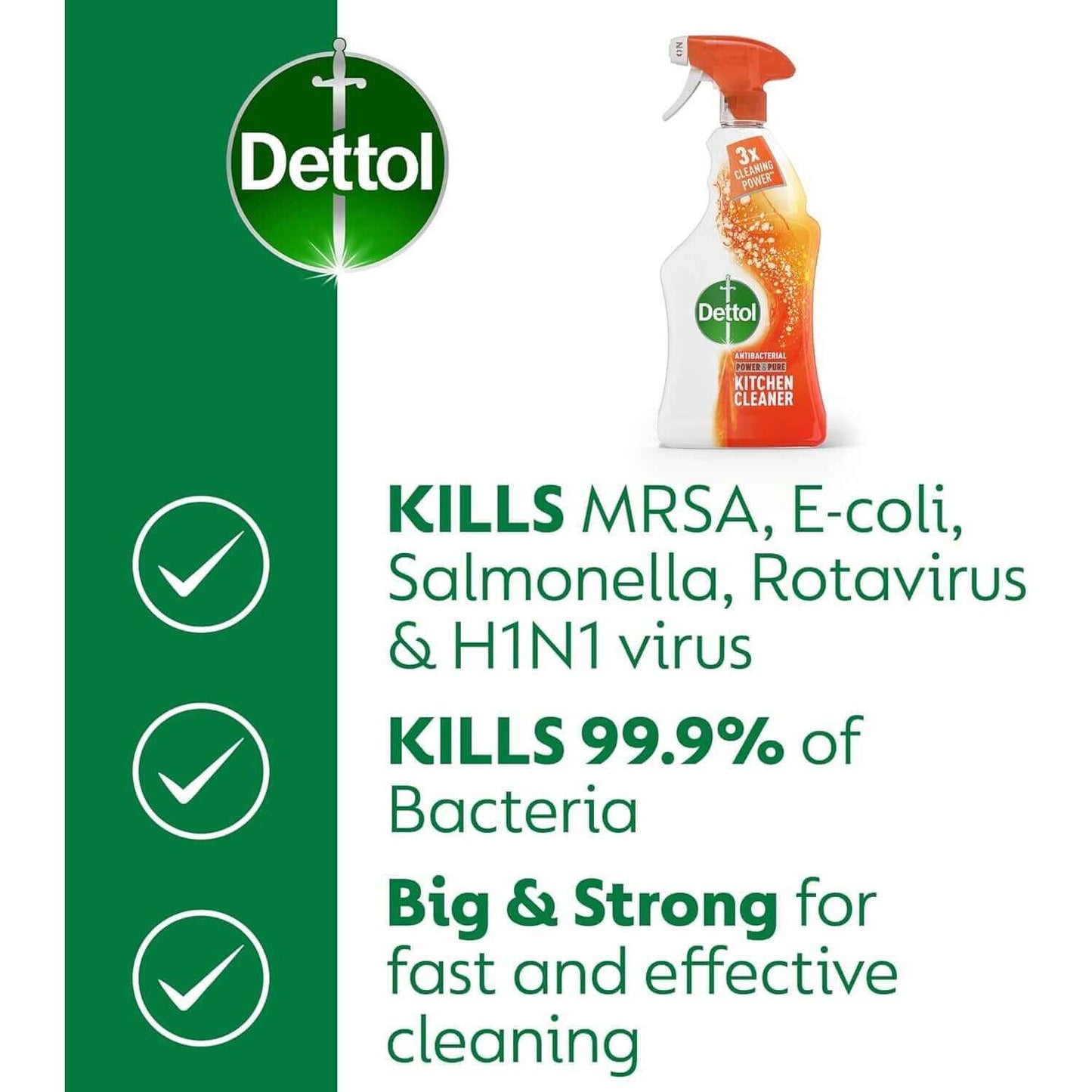 Dettol Kitchen Cleaner Spray 1 Litre 6 Pack