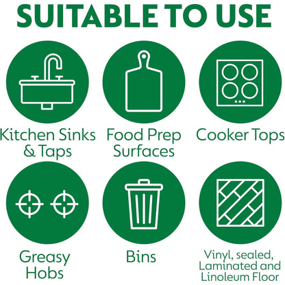 Dettol Kitchen Cleaner Spray 1 Litre 6 Pack