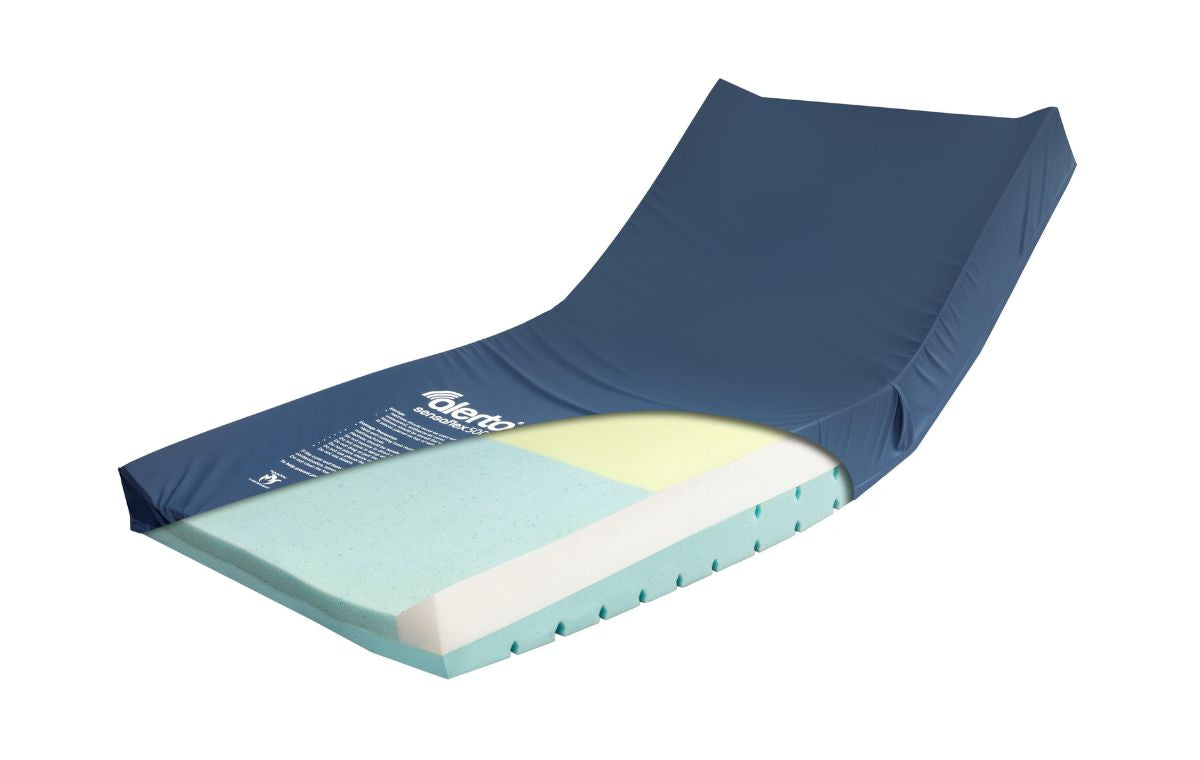 Alerta Sensaflex 5000 Memory Foam & SensaGel Heel Slope Mattress, With Side Supports, Very High Risk