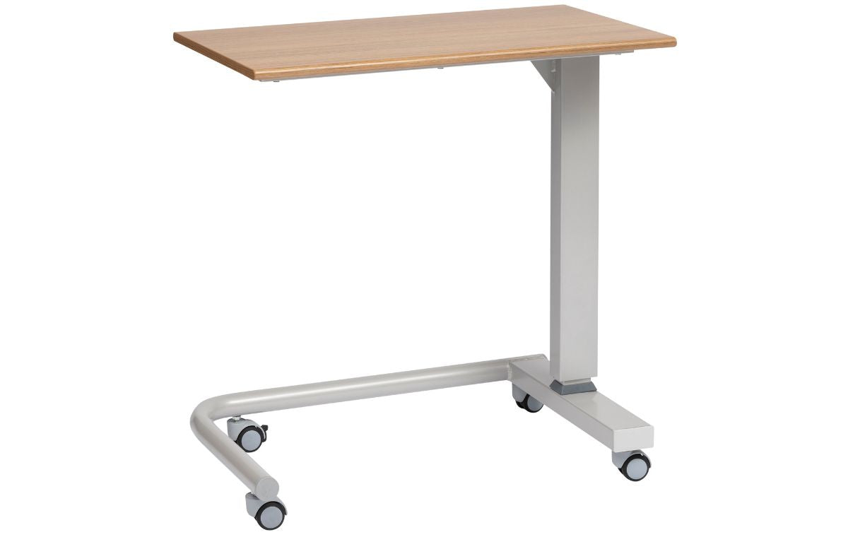 Gas Lift Overbed Table - Straight Leg Base
