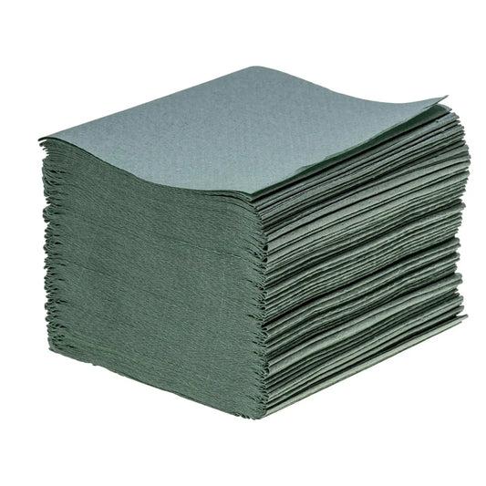 Soclean Children's V Fold Green Paper Towels 1ply 7200
